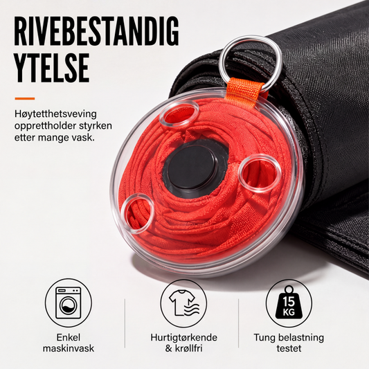 ⏰🔥BEGRENSET TID: bare 129 kr!👜Bærbar uttrekkbar opprullbar handlepose