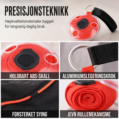 ⏰🔥BEGRENSET TID: bare 129 kr!👜Bærbar uttrekkbar opprullbar handlepose