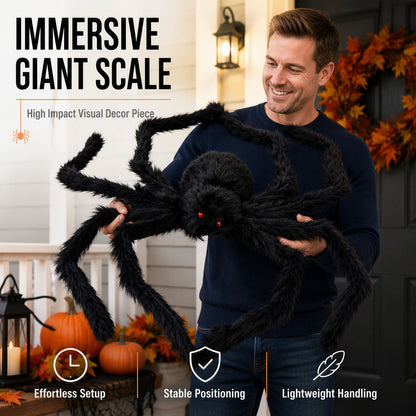 Halloween utendørs dekorasjoner gigantisk edderkopp
