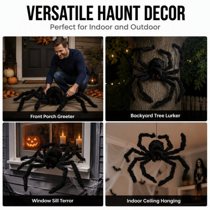 Halloween utendørs dekorasjoner gigantisk edderkopp