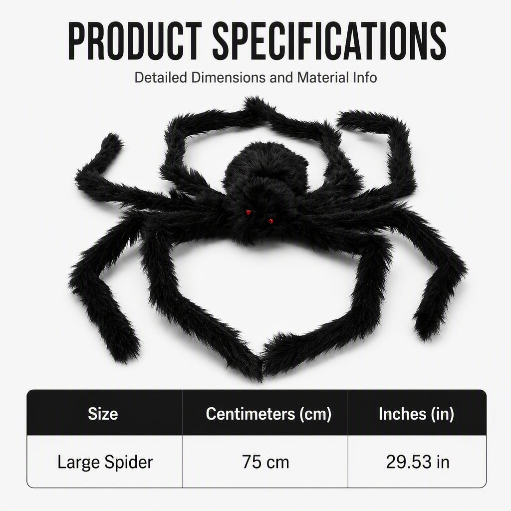 Halloween utendørs dekorasjoner gigantisk edderkopp