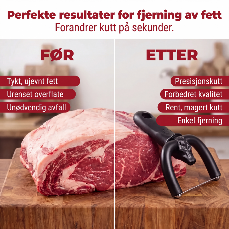 🥩🔥Manuell fettfjerner for storfekjøtt og svinekjøtt – Sunnere matlaging, fjerner overflødig fett enkelt