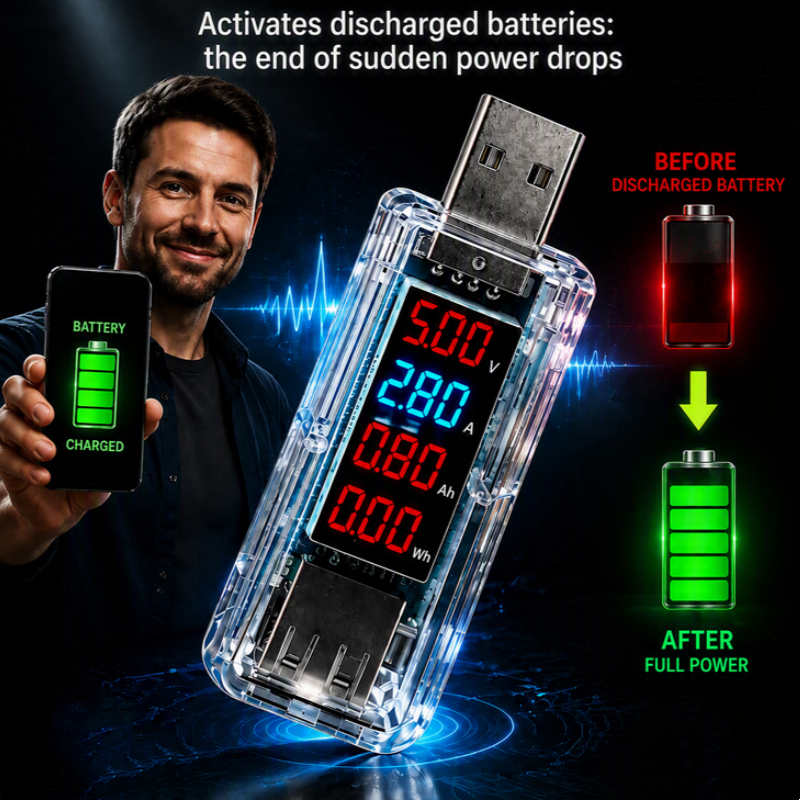 USB-dongle for reparasjon av smarttelefonbatterier