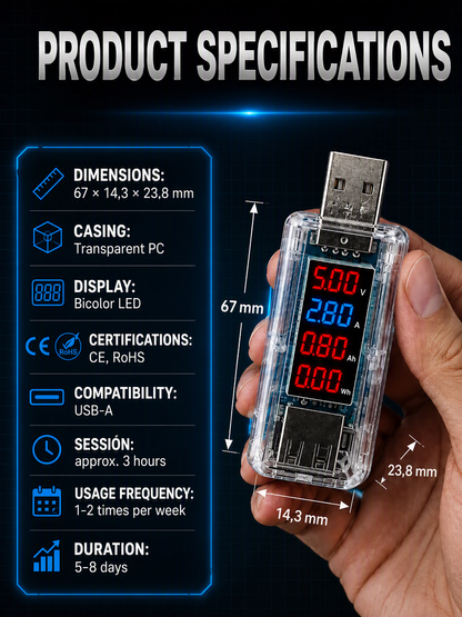 USB-dongle for reparasjon av smarttelefonbatterier