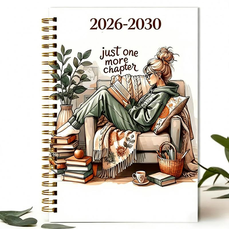 📚 5-årsplanlegger for 2026–2030 | Langsiktig månedsplanlegger og loggbok for målplanlegging for jobb, skole og hverdagen