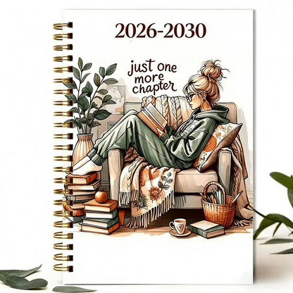📚 5-årsplanlegger for 2026–2030 | Langsiktig månedsplanlegger og loggbok for målplanlegging for jobb, skole og hverdagen