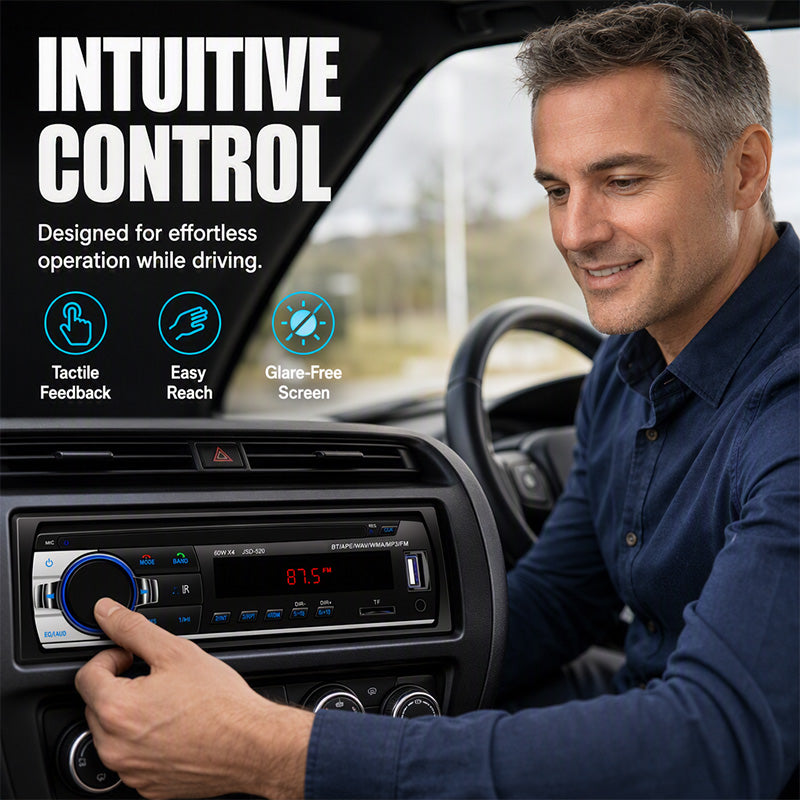 🥳2026 HOT SALE🥳💞50K+ SOLD! 🎵🚗 50% OFF! Bluetooth Car Radio – Bluetooth 5.0, dual USB & lossless audio (FLAC/APE). Hands-free calling, crisp sound – upgrade your drive! 📻✨