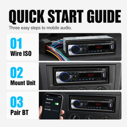 🥳2026 HOT SALE🥳💞50K+ SOLD! 🎵🚗 50% OFF! Bluetooth Car Radio – Bluetooth 5.0, dual USB & lossless audio (FLAC/APE). Hands-free calling, crisp sound – upgrade your drive! 📻✨