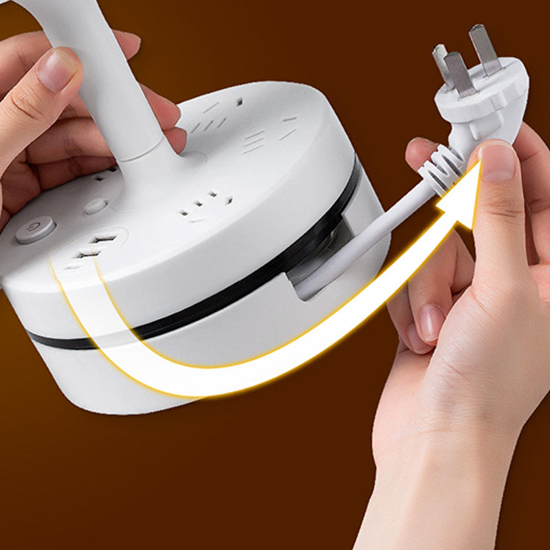 💡 Nattbordslampe med stikkontakter og USB-porter