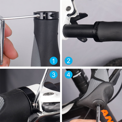 🚴 BEGRENSET TID 50 % RABATT ✨ Ergonomiske sykkelhåndtak — TPR sklisikker, sikker låsing, universell passform