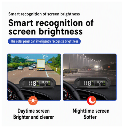 🚗 50 % RABATT NÅ! ☀️ Solcelledrevet GPS-display til bil – dobbel lading, smart lysstyrke og fartsvarsler 🛡️