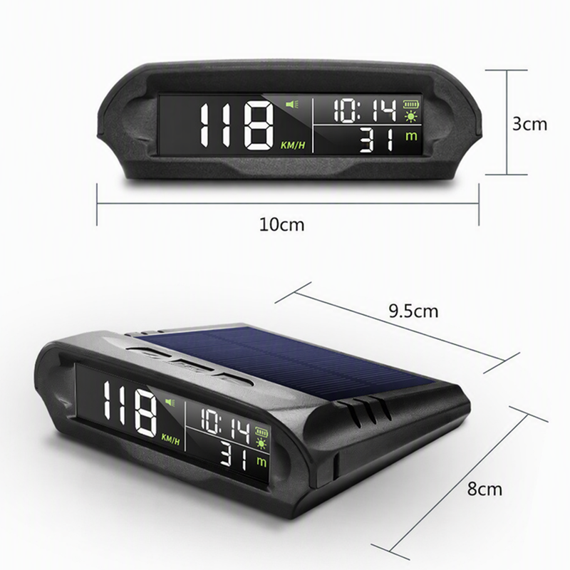 🚗 50 % RABATT NÅ! ☀️ Solcelledrevet GPS-display til bil – dobbel lading, smart lysstyrke og fartsvarsler 🛡️