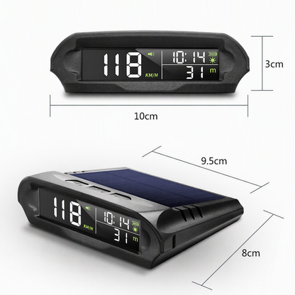 🚗 50 % RABATT NÅ! ☀️ Solcelledrevet GPS-display til bil – dobbel lading, smart lysstyrke og fartsvarsler 🛡️