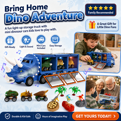 Interaktiv dinosaurtransporter lekebil
