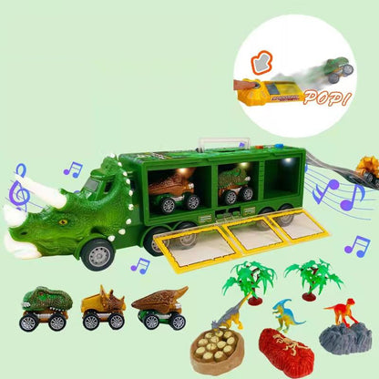 Interaktiv dinosaurtransporter lekebil