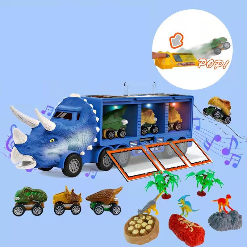 Interaktiv dinosaurtransporter lekebil