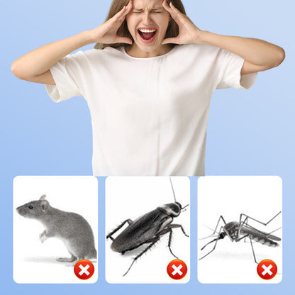 🦟50 % RABATT NÅ! Multifunksjonell ultralyd, stille skadedyr- og insektavviser – Pluggbar elektronisk myggmiddel, giftfri, stille skadedyravvisende enhet for innendørs bruk i hjemmet, soverommet, kjøkkenet