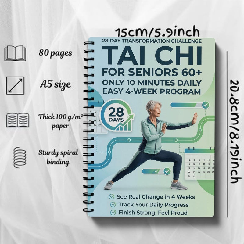 ❄️Sommerfrisk 50 % RABATT!☯️28 dager med Tai Chi – 10 minutter om dagen, én enkel øvelse om gangen