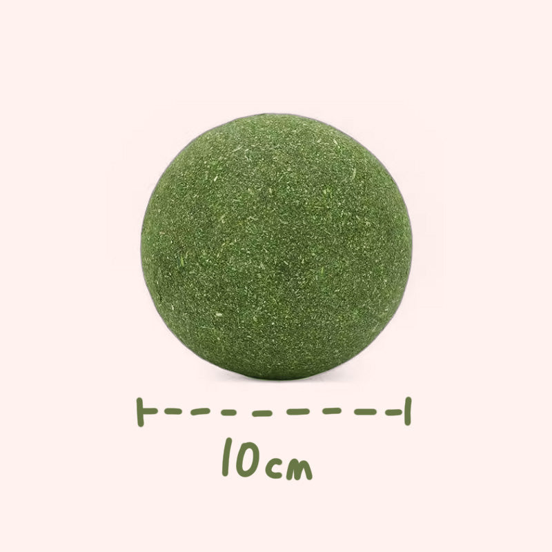 🐱50 % RABATT NÅ! Stor 10 cm naturlig kattemynteball, gigantisk tyggeleke for katter, interaktiv mintleke for innekatter og kattunger, stresslindring og tannrengjøring