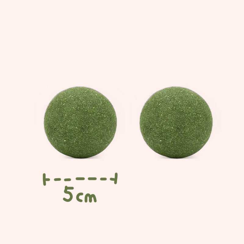 🐱50 % RABATT NÅ! Stor 10 cm naturlig kattemynteball, gigantisk tyggeleke for katter, interaktiv mintleke for innekatter og kattunger, stresslindring og tannrengjøring