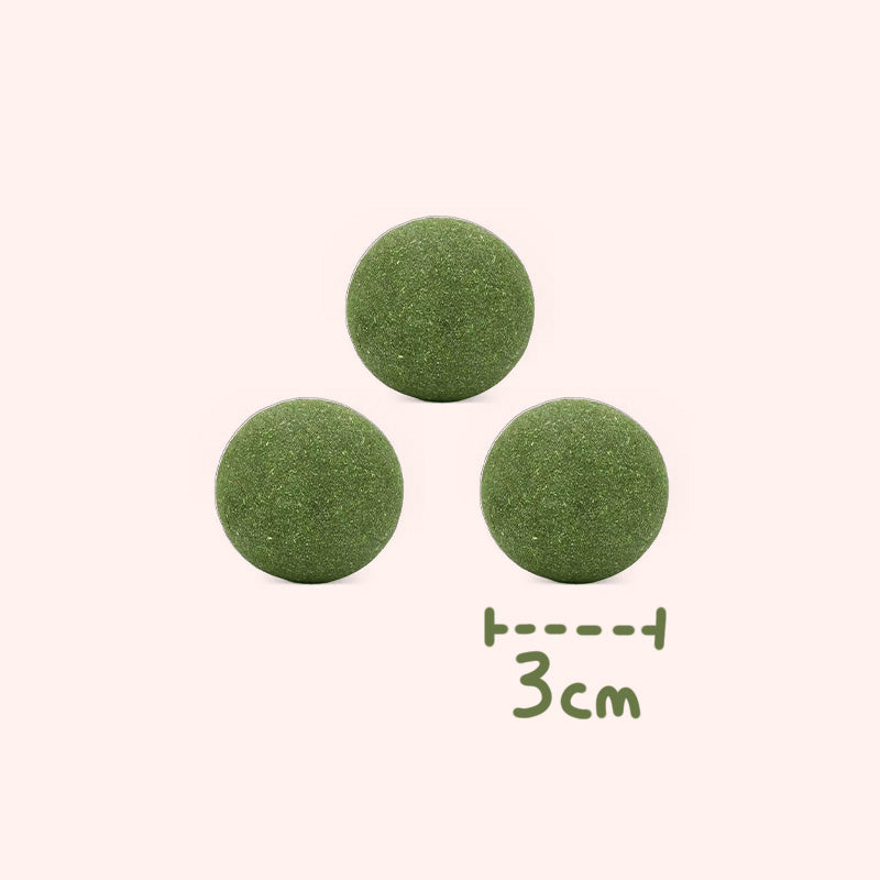 🐱50 % RABATT NÅ! Stor 10 cm naturlig kattemynteball, gigantisk tyggeleke for katter, interaktiv mintleke for innekatter og kattunger, stresslindring og tannrengjøring