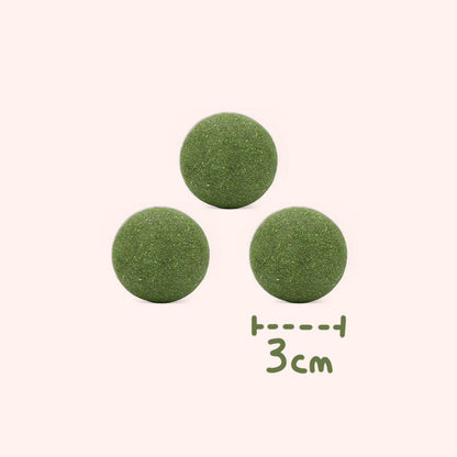 🐱50 % RABATT NÅ! Stor 10 cm naturlig kattemynteball, gigantisk tyggeleke for katter, interaktiv mintleke for innekatter og kattunger, stresslindring og tannrengjøring