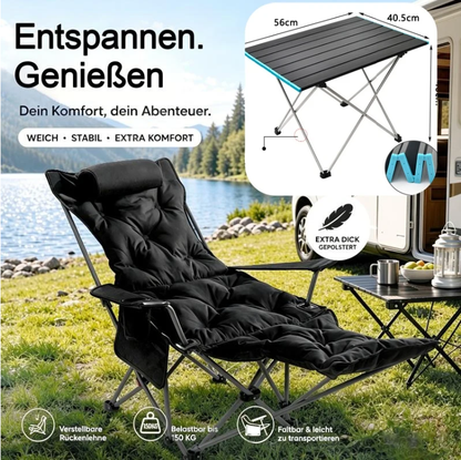🏆 BEGRENSET TID: 50 % RABATT!🪑 Bærbar, justerbar sammenleggbar stol for utendørs bruk – Lett, solid og allsidig 🏕️✨