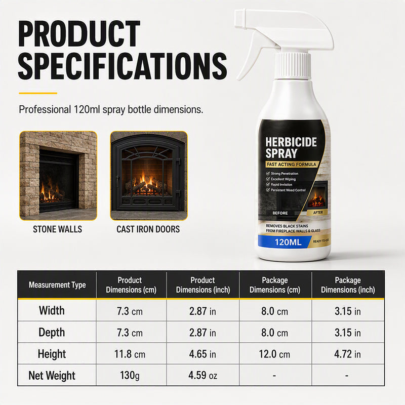 Hurtigvirkende peisrensespray