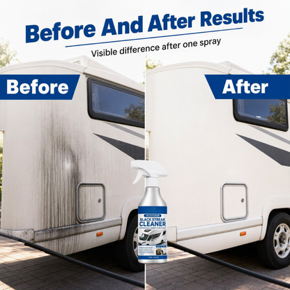 Svart stripe-rensespray