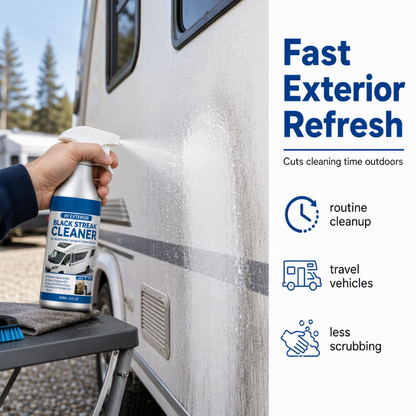 Svart stripe-rensespray
