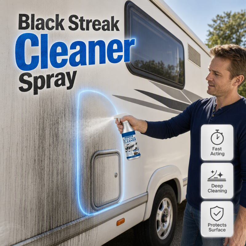 Svart stripe-rensespray