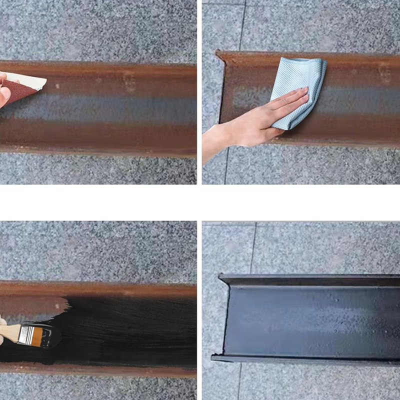 Rustfjerningskonverter Metallisk lakk