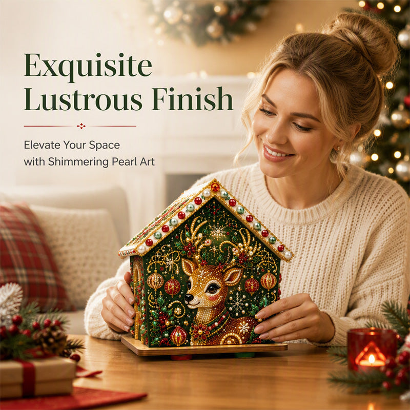 🎁 Kreative julehåndverk | 🎄✨ DIY-sett med perler til 3D-julemalerier, 🎅 Lag din egen lille 3D-juledekorasjon!