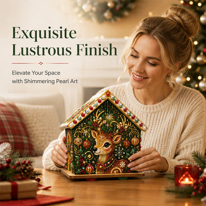 🎁 Kreative julehåndverk | 🎄✨ DIY-sett med perler til 3D-julemalerier, 🎅 Lag din egen lille 3D-juledekorasjon!