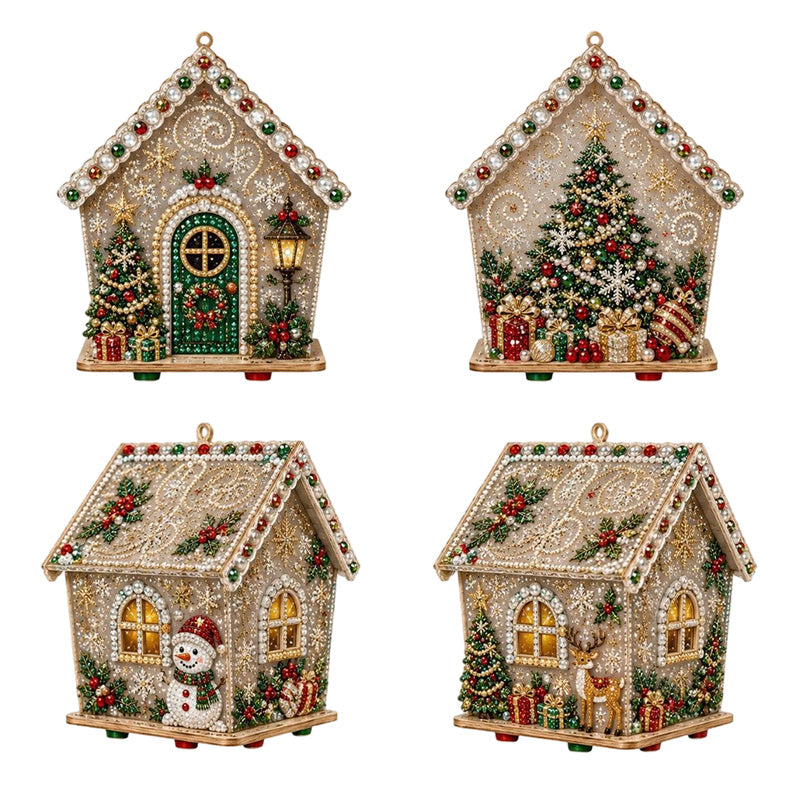 🎁 Kreative julehåndverk | 🎄✨ DIY-sett med perler til 3D-julemalerier, 🎅 Lag din egen lille 3D-juledekorasjon!