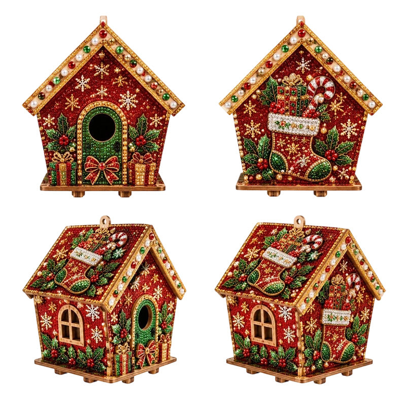 🎁 Kreative julehåndverk | 🎄✨ DIY-sett med perler til 3D-julemalerier, 🎅 Lag din egen lille 3D-juledekorasjon!