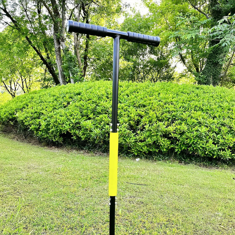 🌱KOMPAKTERT JORD OG BELASTNING? Plenlufter – Step-in-håndtak, karbonstål – Polstret T-håndtak, fjærutkast – Uanstrengt lufting! 🎯