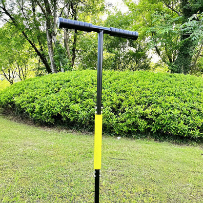 🌱KOMPAKTERT JORD OG BELASTNING? Plenlufter – Step-in-håndtak, karbonstål – Polstret T-håndtak, fjærutkast – Uanstrengt lufting! 🎯