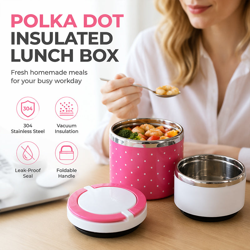 🍱 Isolert matboks i rustfritt stål | 1–3 lag