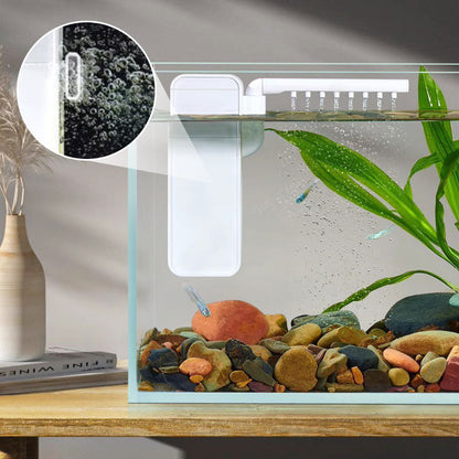 🐠 💧 50% RABATT – Akvariefilter for små akvarier – vannsirkulasjon – avtagbare filterdeler – luftende utløp – kompakt design – for et renere og sunnere akvarium