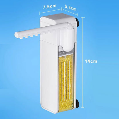 🐠 💧 50% RABATT – Akvariefilter for små akvarier – vannsirkulasjon – avtagbare filterdeler – luftende utløp – kompakt design – for et renere og sunnere akvarium