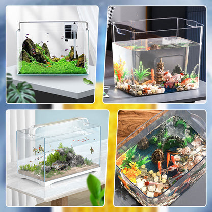 🐠 💧 50% RABATT – Akvariefilter for små akvarier – vannsirkulasjon – avtagbare filterdeler – luftende utløp – kompakt design – for et renere og sunnere akvarium