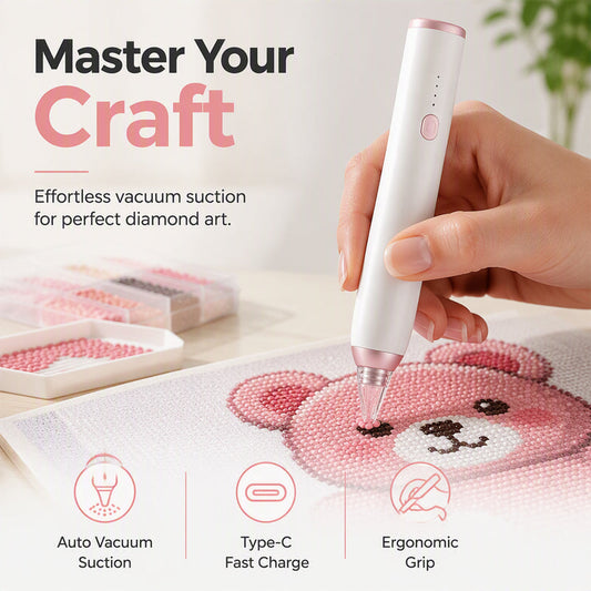 Elektrisk strass-plukkerpenn for DIY-edelstenskunst