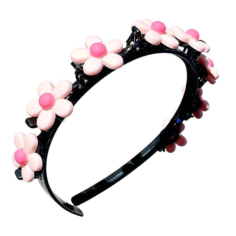 🎀 Tegneserie-flettepannelugg – innebygde miniklemmer, tøyelig, 13 stiler. Fletter på sekunder – sitter hele dagen! ✨👧