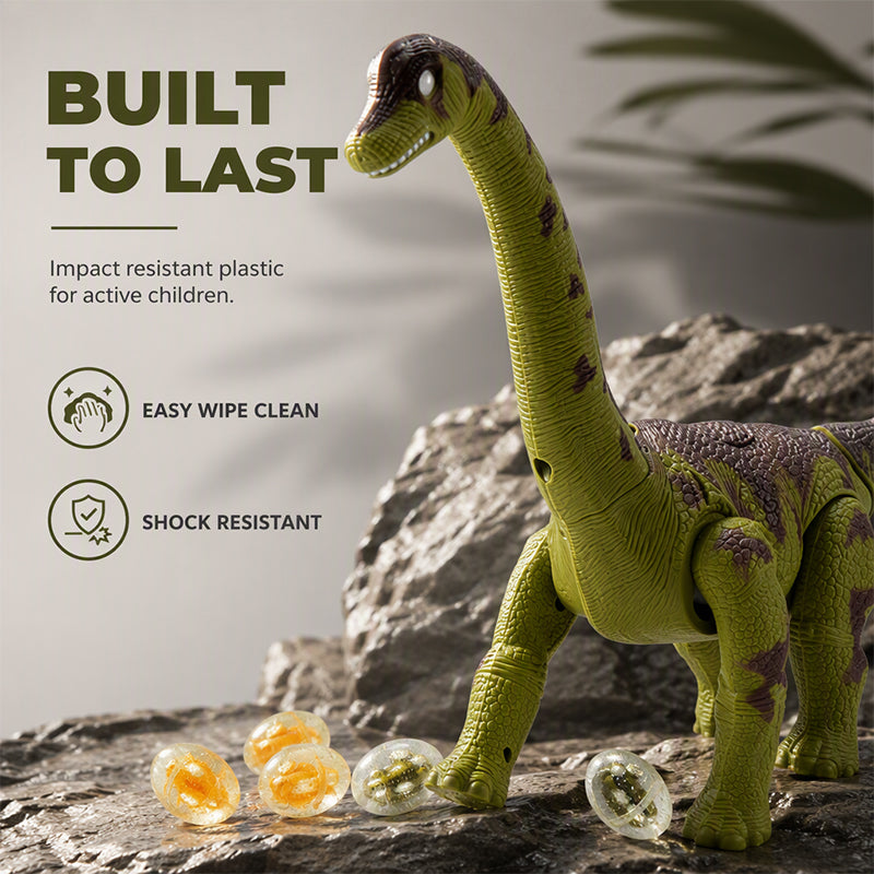 Elektrisk gående Brachiosaurus dinosaurleke