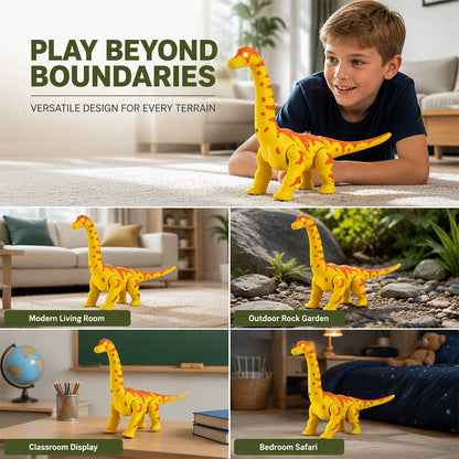 Elektrisk gående Brachiosaurus dinosaurleke