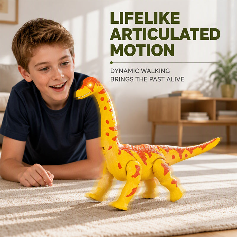 Elektrisk gående Brachiosaurus dinosaurleke