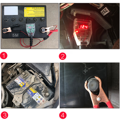 🔋 OBD II 12V bilminnesparer | Spenningsvisning