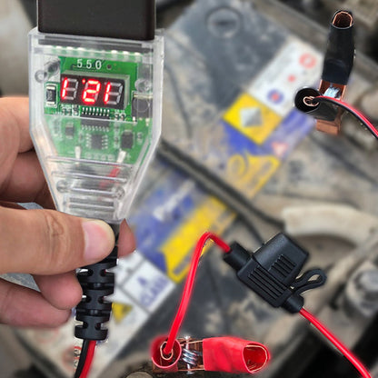 🔋 OBD II 12V bilminnesparer | Spenningsvisning