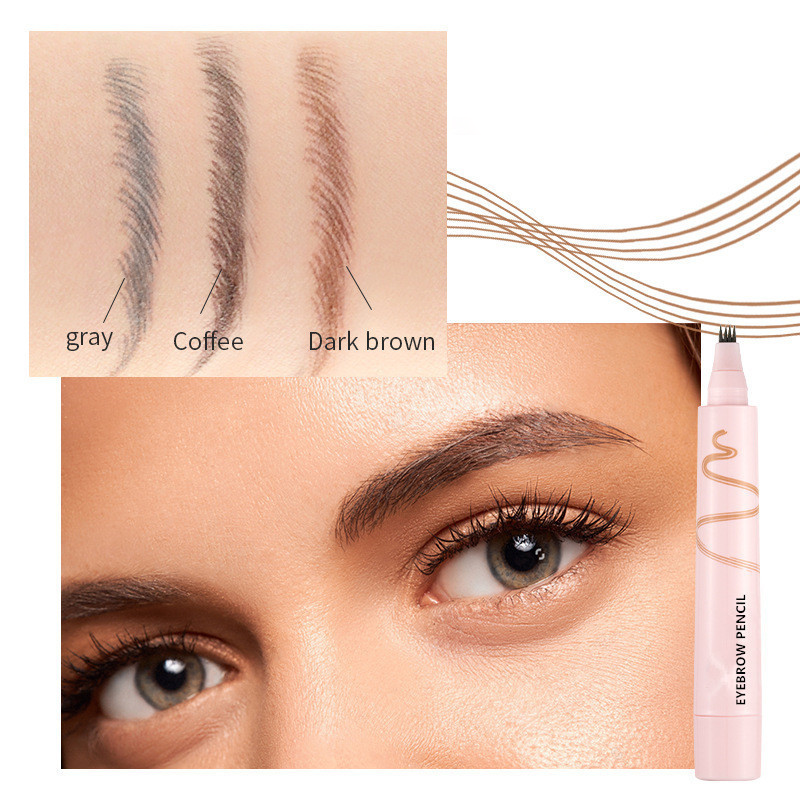 ✏️ Firtannet brynspenn – vanntett, smudgesikker, 24 timers hold. 5 nyanser for naturlige eller dristige bryn! ✨💧